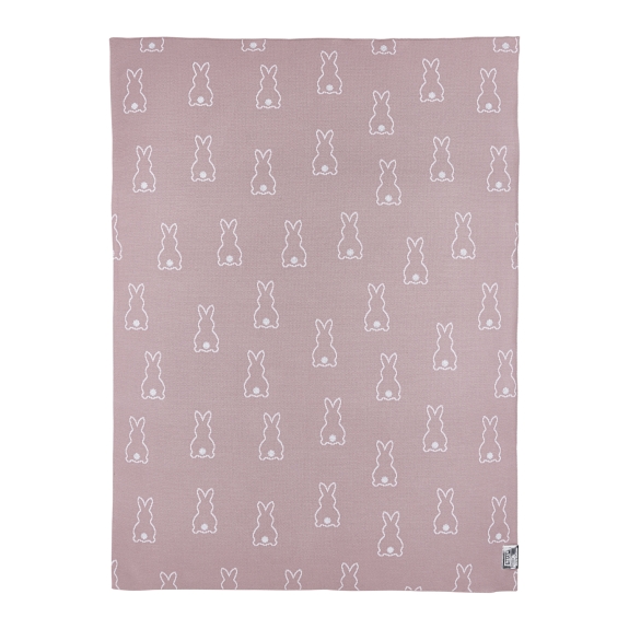 Meyco - Wiegdeken Konijntje - lila - 75x100cm - 1.0 TOG