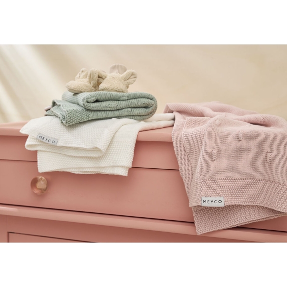 Meyco - Ledikant Deken Offwhite - 100x150cm