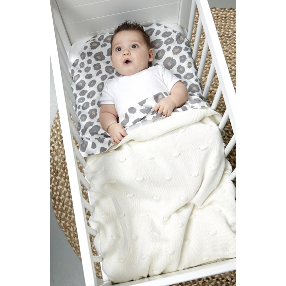 Meyco - Ledikant Deken Offwhite - 100x150cm