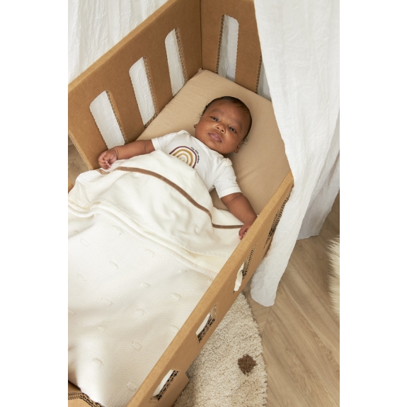 Meyco - Ledikant Deken Offwhite - 100x150cm