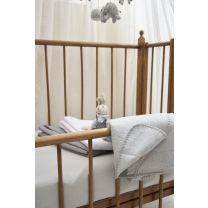 Meyco - Geweven Wiegdeken - Grey Melange - 75x100cm