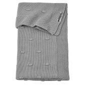 Meyco - Wiegdeken met Knopen - Grijs - 75x100cm
