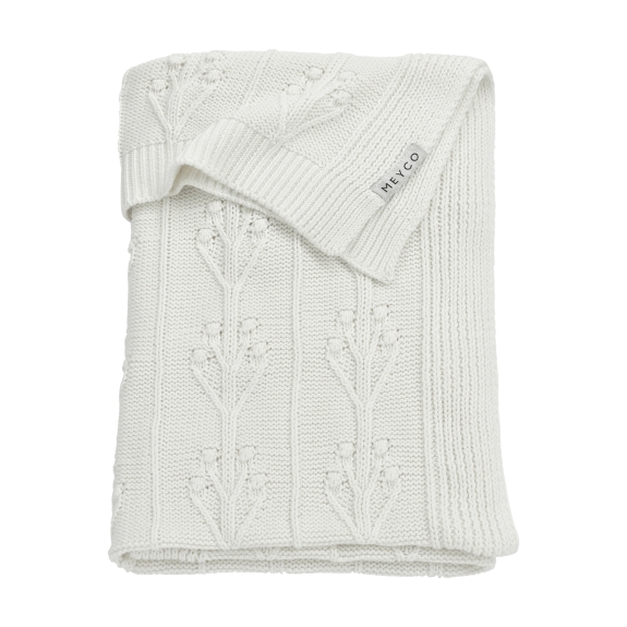 Romantische Bloemen Wiegdeken - offwhite - 75x100cm