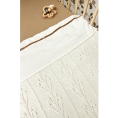 Romantische Bloemen Wiegdeken - offwhite - 75x100cm