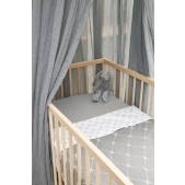 Meyco - Wiegdeken Louis - grijs - 75x100cm - 1.0 TOG