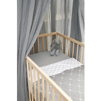 Meyco - Wiegdeken Louis - grijs - 75x100cm - 1.0 TOG