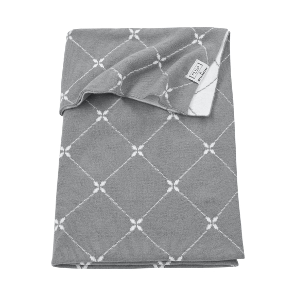 Meyco - Wiegdeken Louis - grijs - 75x100cm - 1.0 TOG