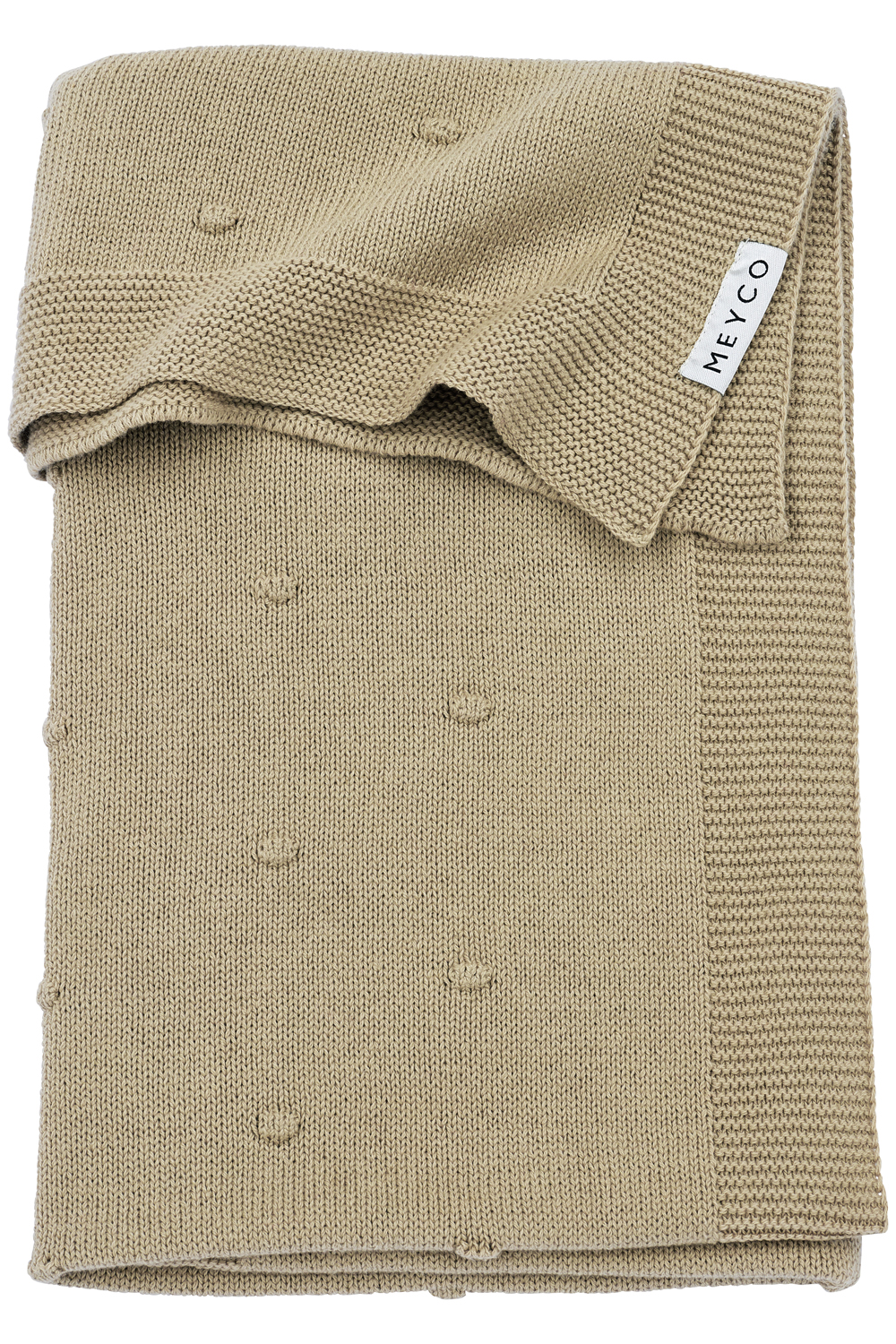 Wiegdeken Mini Knots - Sand - 75x100cm - afbeelding 2