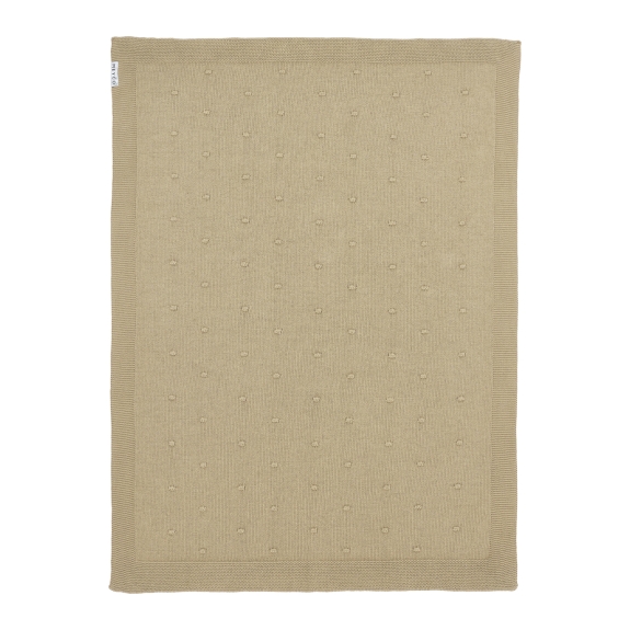 Meyco - Wiegdeken Mini Knots - Sand - 75x100cm