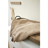 Meyco - Wiegdeken Mini Knots - Sand - 75x100cm