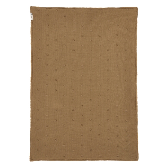 Mini Knots Teddy Ledikant Deken - Toffee - 100x150cm