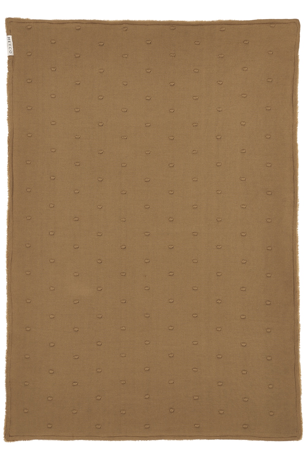 Mini Knots Teddy Ledikant Deken - Toffee - 100x150cm - afbeelding 4