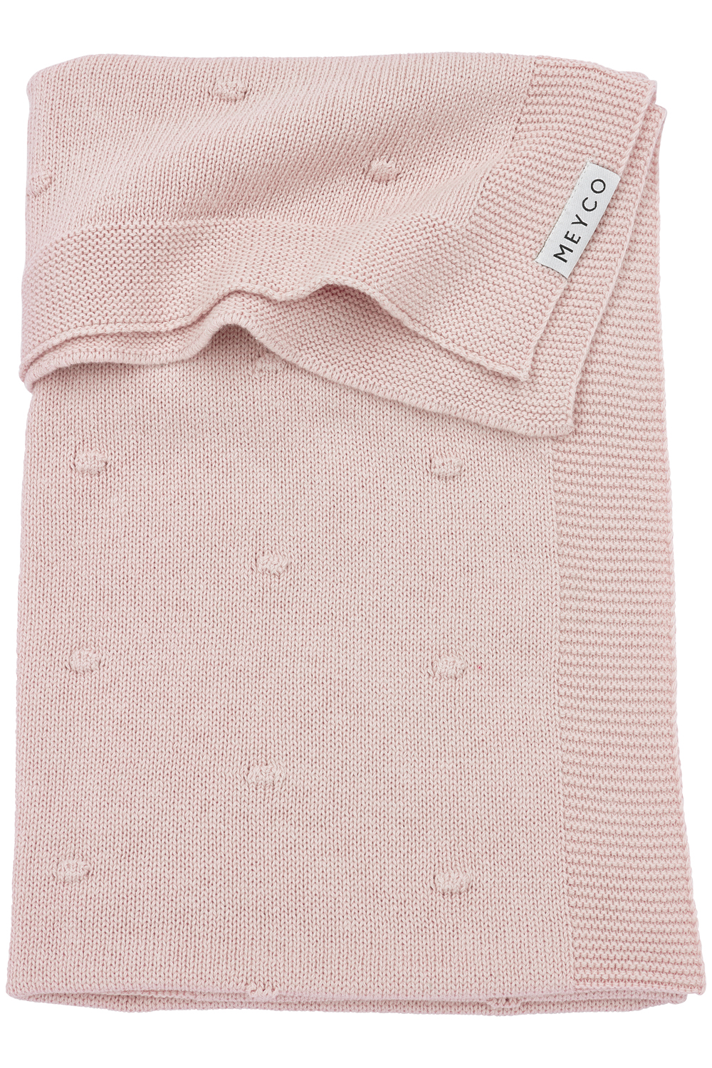 Ledikant Deken Mini Knots - Soft Pink - 100x150cm - afbeelding 2