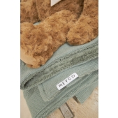 Mini Knots Teddy Wiegdeken - Forest Green - 75x100cm