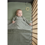Mini Knots Teddy Wiegdeken - Forest Green - 75x100cm