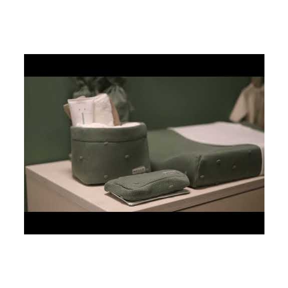 Mini Knots Teddy Wiegdeken - Forest Green - 75x100cm