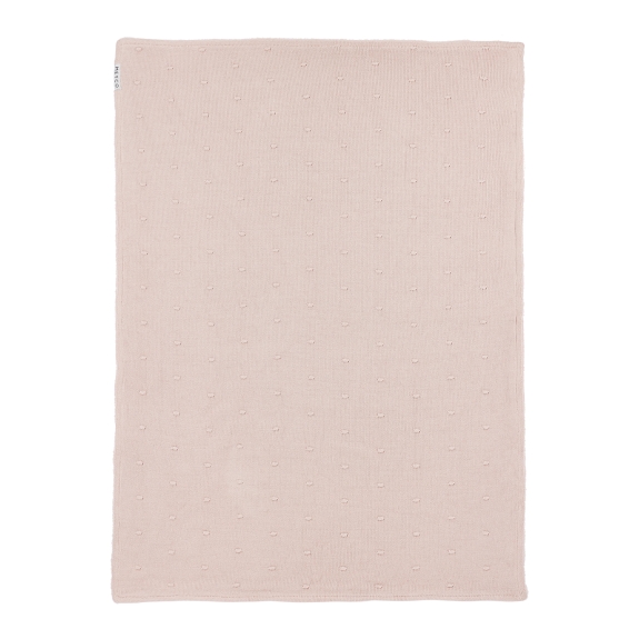 Ledikant Deken Mini Knots Teddy - Soft Pink - 100x150cm