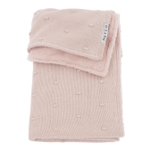 Ledikant Deken Mini Knots Teddy - Soft Pink - 100x150cm