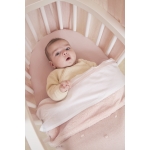 Ledikant Deken Mini Knots Teddy - Soft Pink - 100x150cm