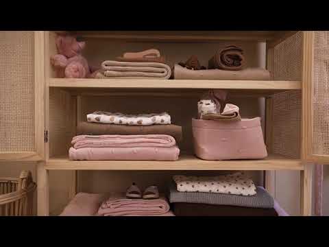 Ledikant Deken Mini Knots Teddy - Soft Pink - 100x150cm - afbeelding 3