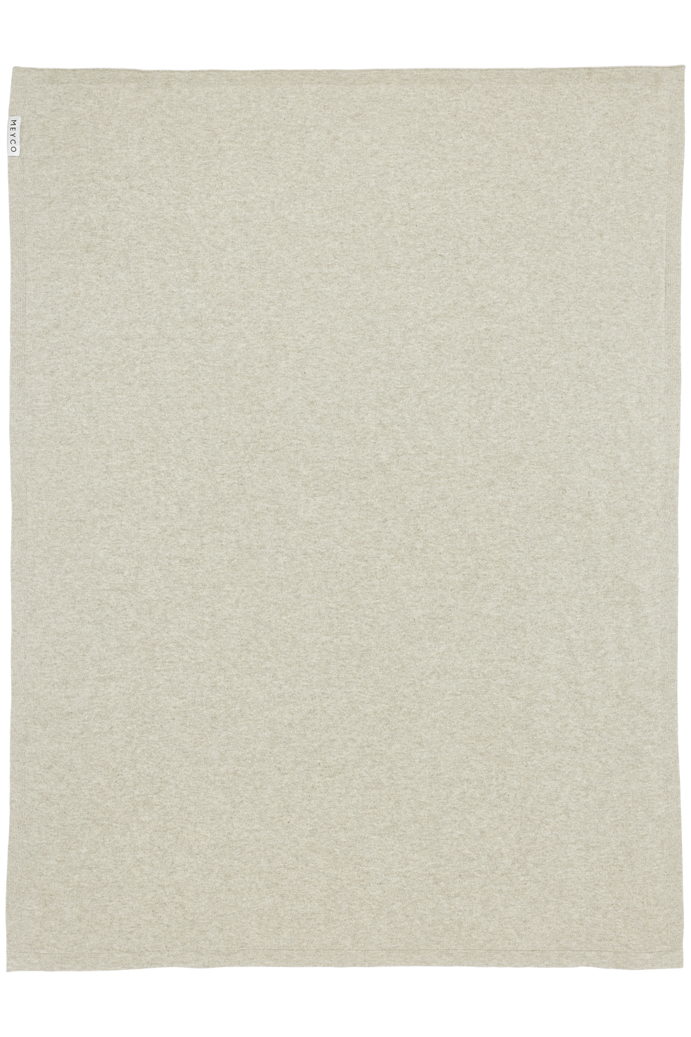 Wiegdeken Knit Basic - Zand Melange - 75x100cm - afbeelding 4