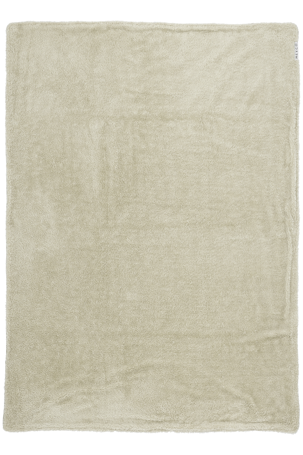 Knit Basic Teddy Ledikant Deken - Sand Melange - 100x150 - afbeelding 5