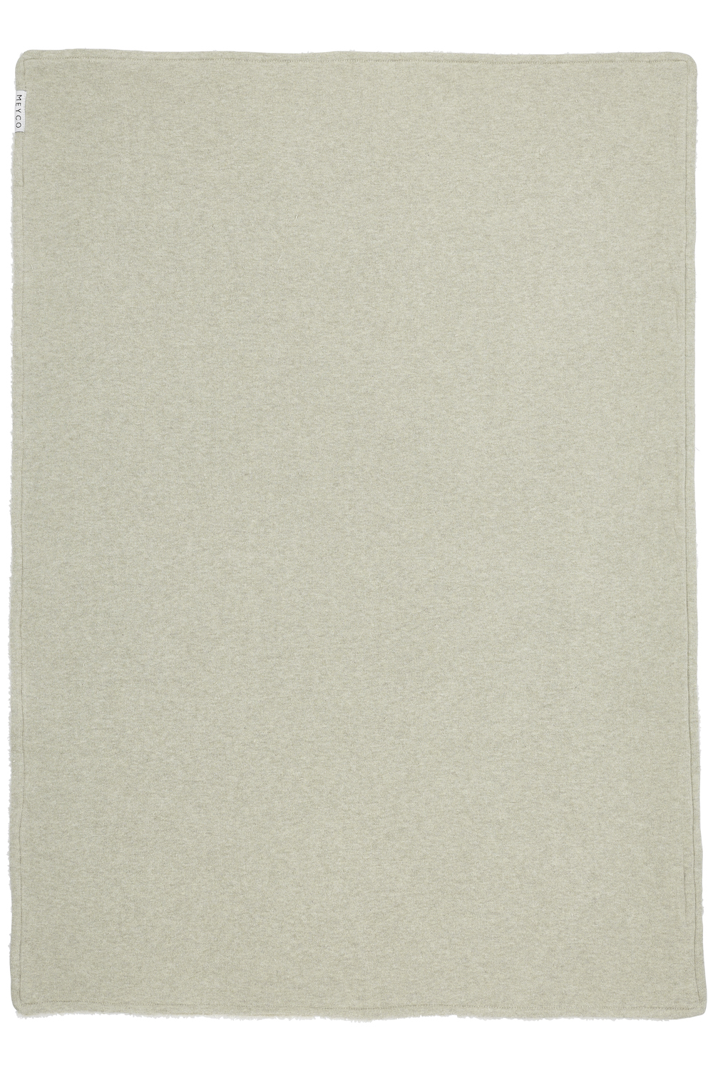 Knit Basic Teddy Ledikant Deken - Sand Melange - 100x150 - afbeelding 4