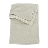 Knit Basic Teddy Ledikant Deken - Sand Melange - 100x150
