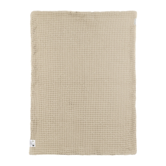 Meyco - Ledikant Deken Wafel Teddy - Sand - 100x150cm
