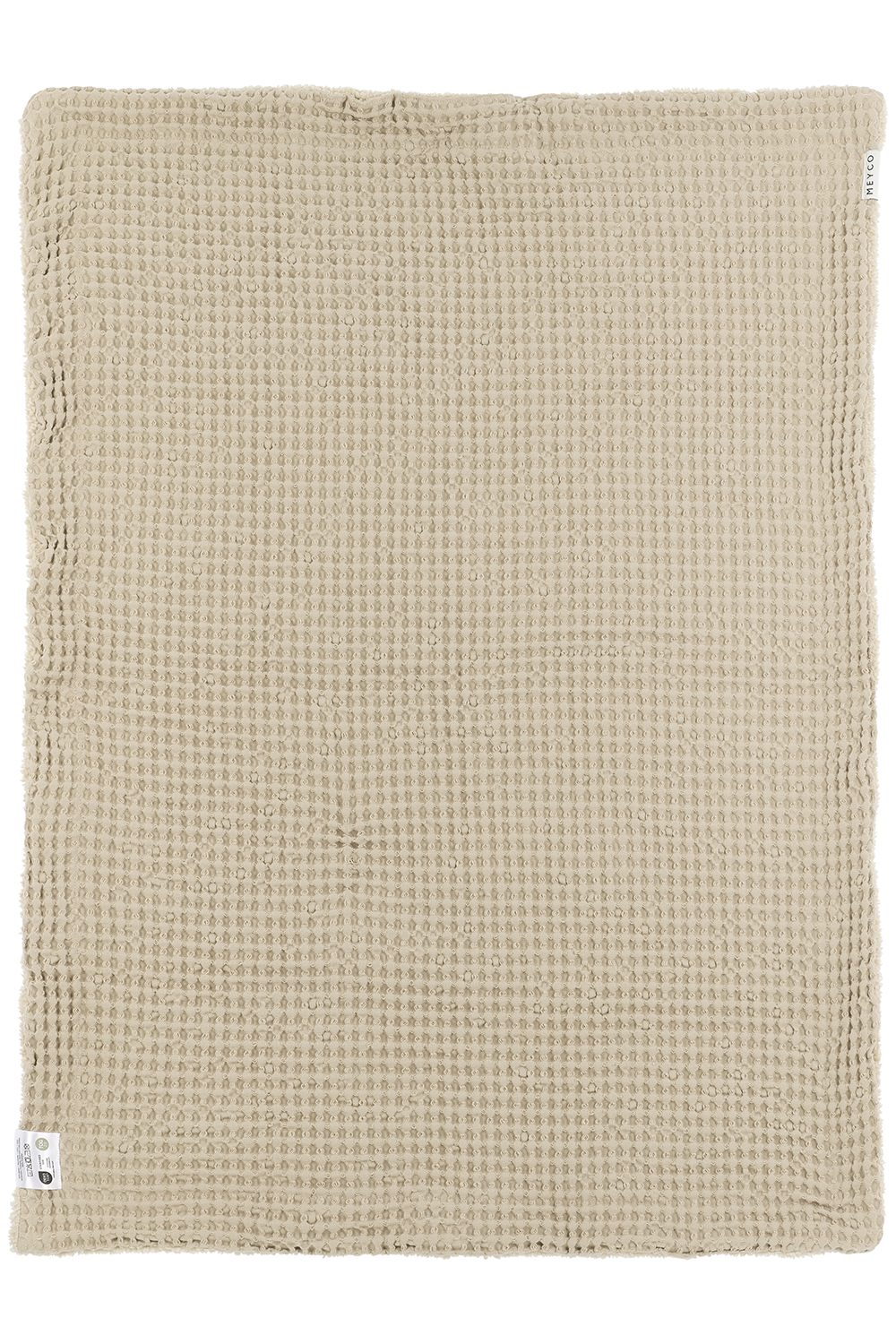 Ledikant Deken Wafel Teddy - Sand - 100x150cm - afbeelding 3