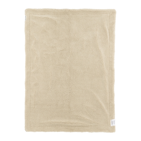 Meyco - Ledikant Deken Wafel Teddy - Sand - 100x150cm