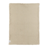 Meyco - Wafel Teddy Wiegdeken - Zand - 75x100cm