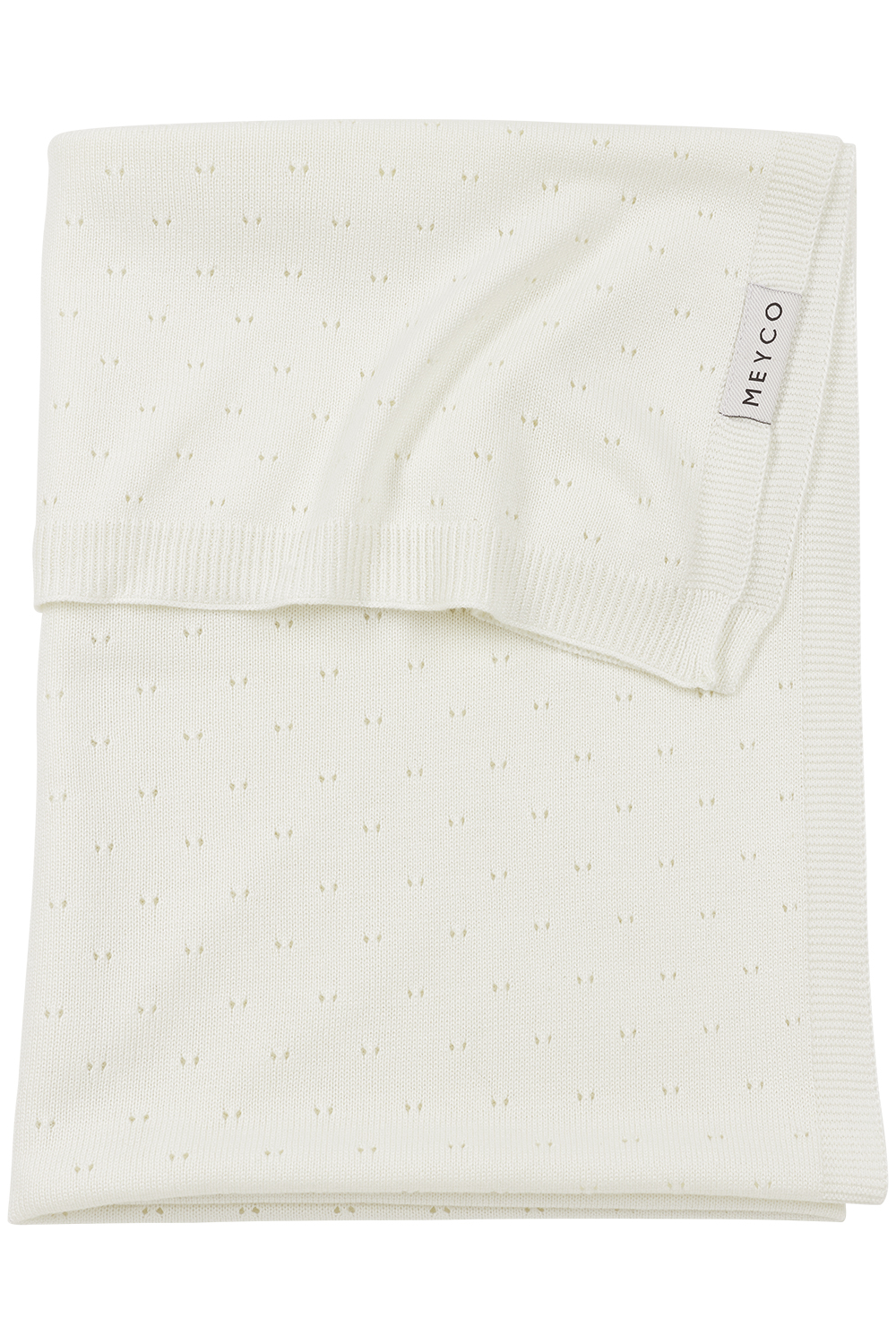 Ledikant Deken Bamboe Ajour - Offwhite - 100x150cm - afbeelding 2