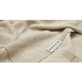 Meyco - Wiegdeken Bamboe Ajour - Soft Sand - 75x100cm