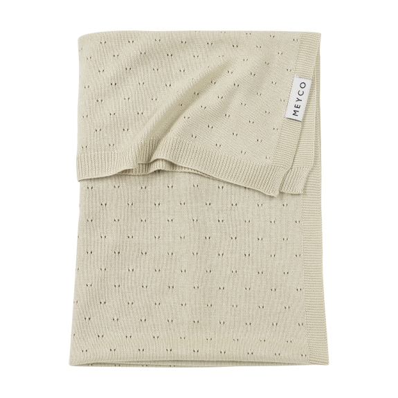 Meyco - Wiegdeken Bamboe Ajour - Soft Sand - 75x100cm