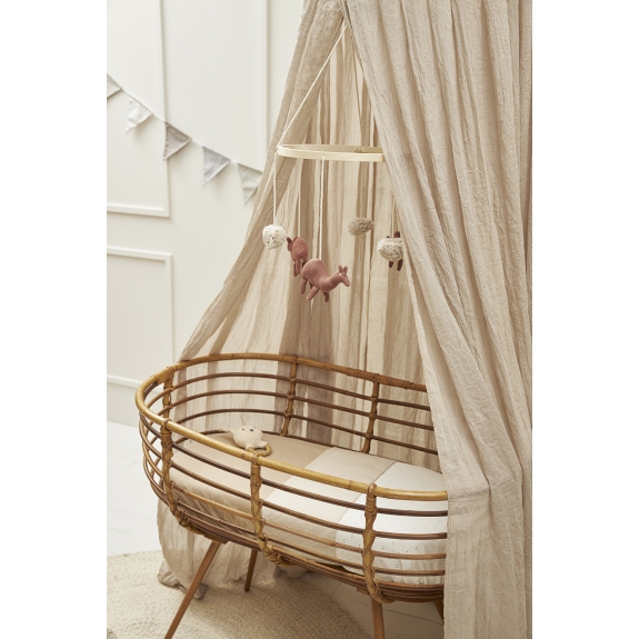 Meyco - Wiegdeken Bamboe Ajour - Offwhite - 75x100cm