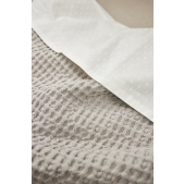 Meyco - Ledikant Deken Wafel Katoen - Greige - 100x150cm