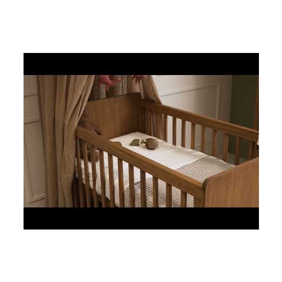 Meyco - Ledikant Deken Wafel Katoen - Greige - 100x150cm