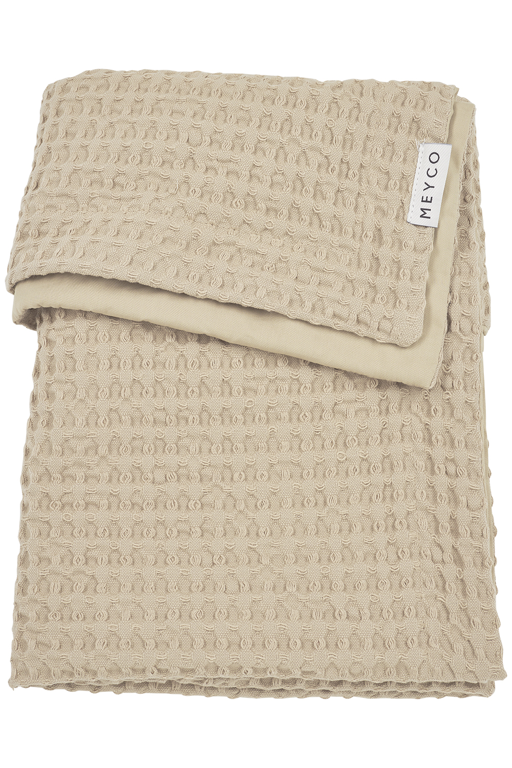 Wafel Katoen Ledikantdeken - Sand - 100x150cm - afbeelding 2