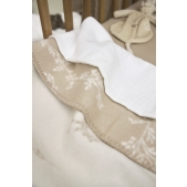 Meyco - Wiegdeken Geweven Branches - Sand - 75x100cm