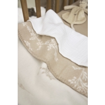 Meyco - Wiegdeken Geweven Branches - Sand - 75x100cm