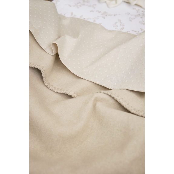Meyco - Geweven Wiegdeken - Sand - 75x100cm