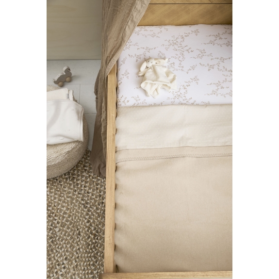 Meyco - Geweven Ledikant Deken - Sand - 100x150cm