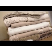 Meyco - Geweven Ledikant Deken - Sand - 100x150cm