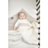 Ledikant Deken Knots Teddy - Offwhite - 100x150cm