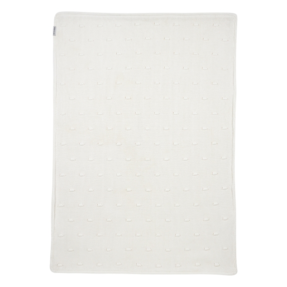 Ledikant Deken Knots Teddy - Offwhite - 100x150cm