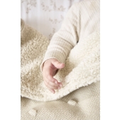 Ledikant Deken Knots Teddy - Soft Sand - 100x150cm