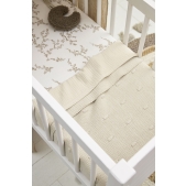 Meyco - Ledikant Deken Knots - Sand - 100x150cm