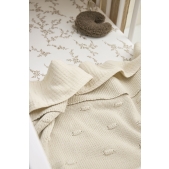 Meyco - Ledikant Deken Knots - Sand - 100x150cm