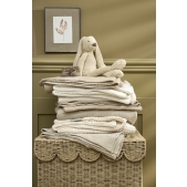 Meyco - Ledikant Deken Knots - Sand - 100x150cm